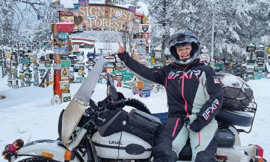 40000 kms au féminin au guidon d’un side car